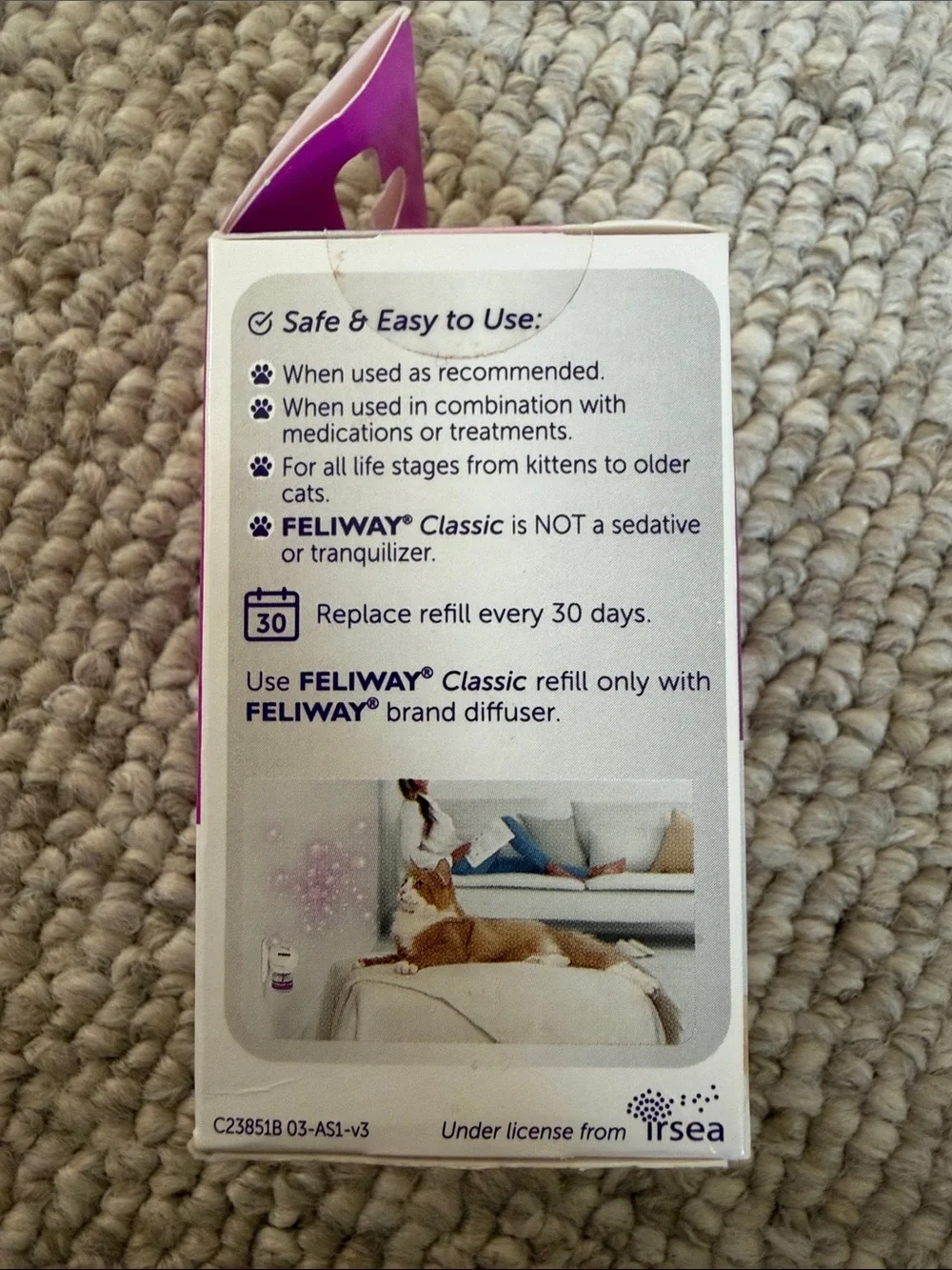 Feliway Classic Happy Cat Calming Refill – Pink
